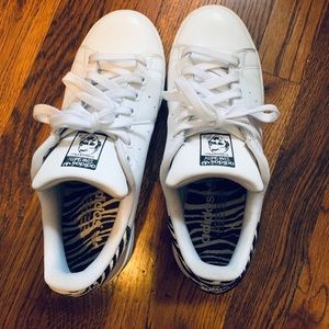 Limited Edition ADIDAS Zebra Stan Smith worn 8.5